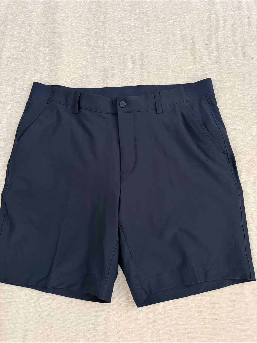 Greg Norman Collection Navy Flat-Front Performance Shorts